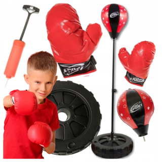 DETSKÝ BOXERSKÝ SET HRUŠKA BOXERSKÉ RUKAVICE